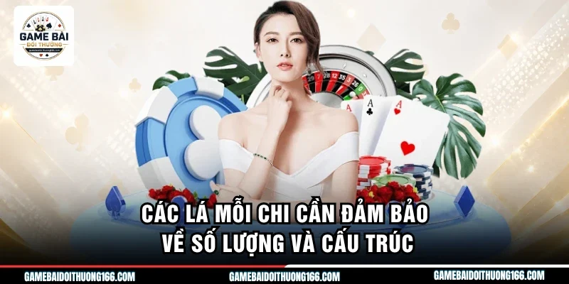 Các lá mỗi chi cần đảm bảo về số lượng và cấu trúc
